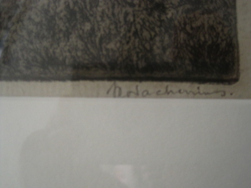 Originele J.C. Nachenius Ets "Duinlandschap met divi-divi boom" gesigneerd  kopen? Bied vanaf 1!