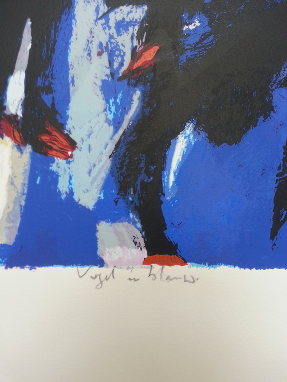 Charlotte Molenkamp, zeefdruk op papier, Titel: kopen? Bied vanaf 50!