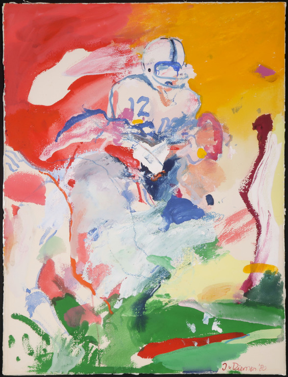 Jan van Diemen: Gouache, American Football player kopen? Bied vanaf 80!