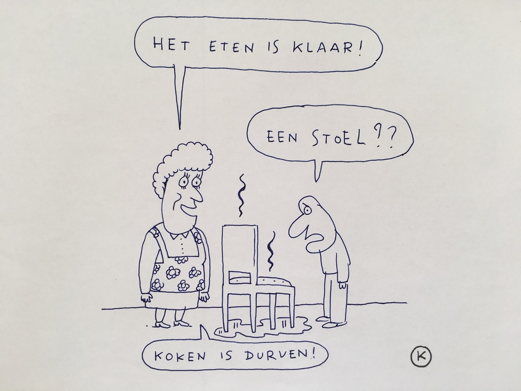Tekening pen Kamagurka A4 verkocht voor € 75!