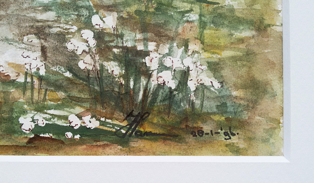 Landschap, aquarel (mooi ingelijst) kopen? Bied vanaf 1!