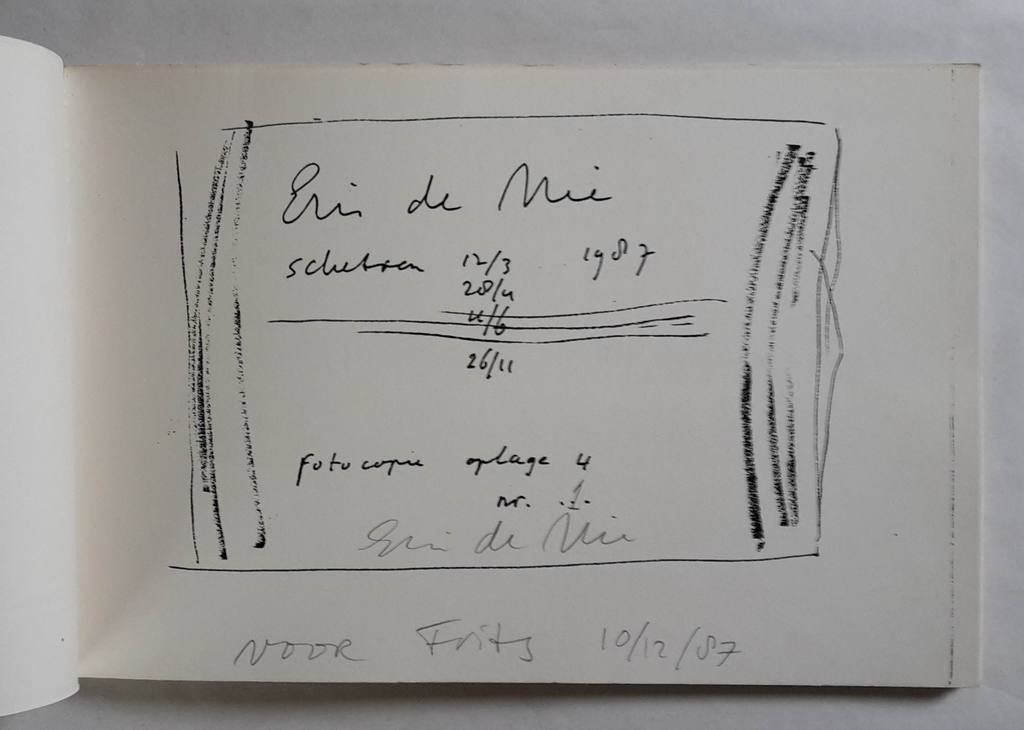 Eric de Nie, schetsen 1987 kopen? Bied vanaf 10!