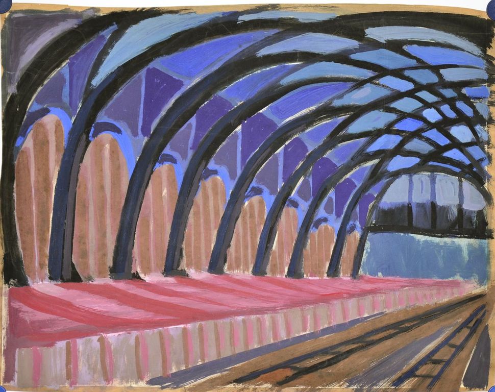 Ernst Vijlbrief: Gouache. Station kopen? Bied vanaf 1!