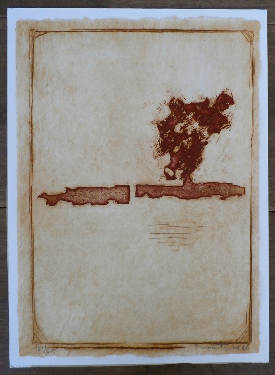 Jan Montyn - ets: Landscape Cambodia - 1996 kopen? Bied vanaf 100!