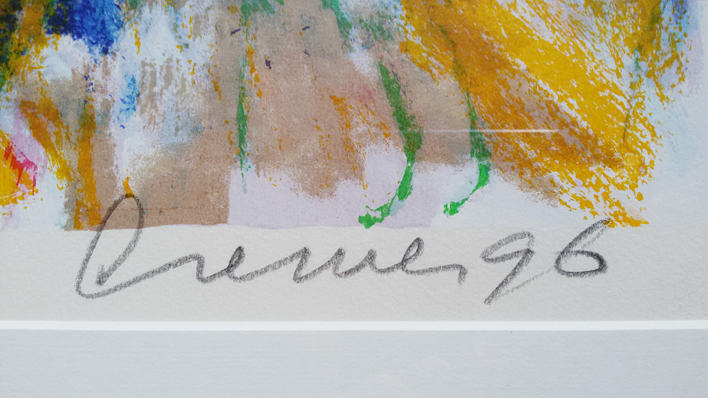 Jan Cremer - La Montagne Sainte Victoire, zeefdruk (mooi ingelijst) kopen? Bied vanaf 225!