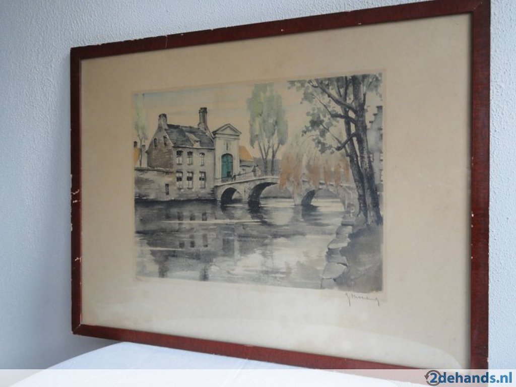 Roger Hebbelinck: ets Begijnhofbrug Brugge kopen? Bied vanaf 30!