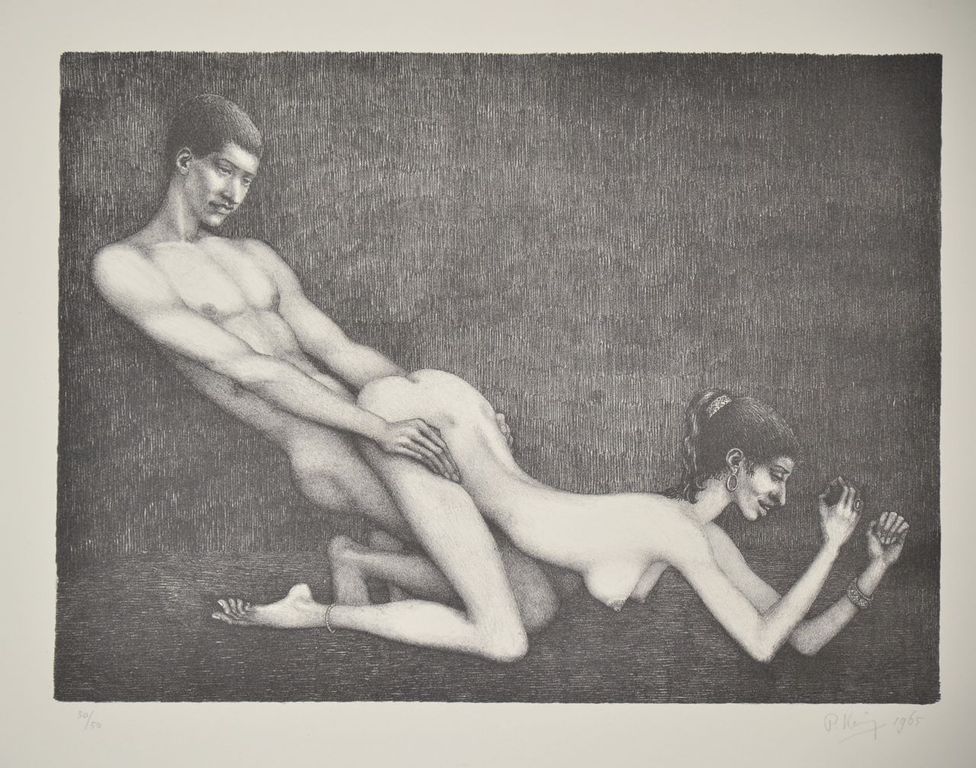 Paul Koning: Litho. Erotische voorstelling kopen? Bied vanaf 1!