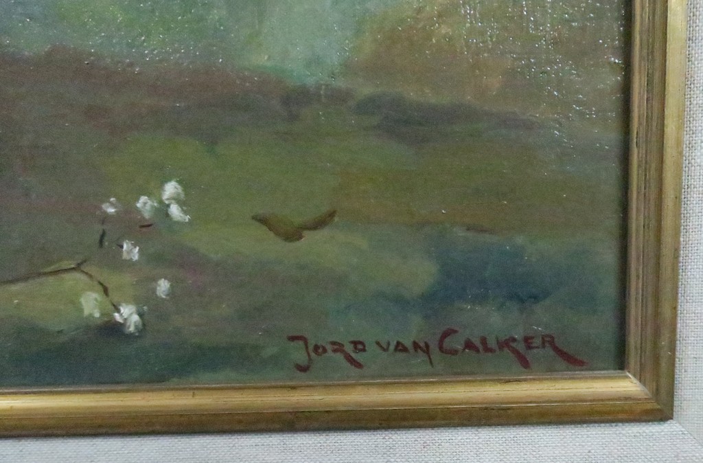 Jord van Calker: Olieverf op doek, Bloemenweelde I - Ingelijst kopen? Bied vanaf 80!