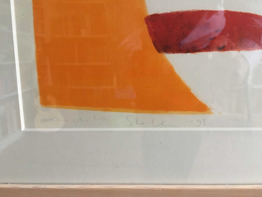 Judith Stolker - "Kan in Oranje" 1993, gesigneerde druk (e.a.) in passe partout (70x55cm) kopen? Bied vanaf 1!