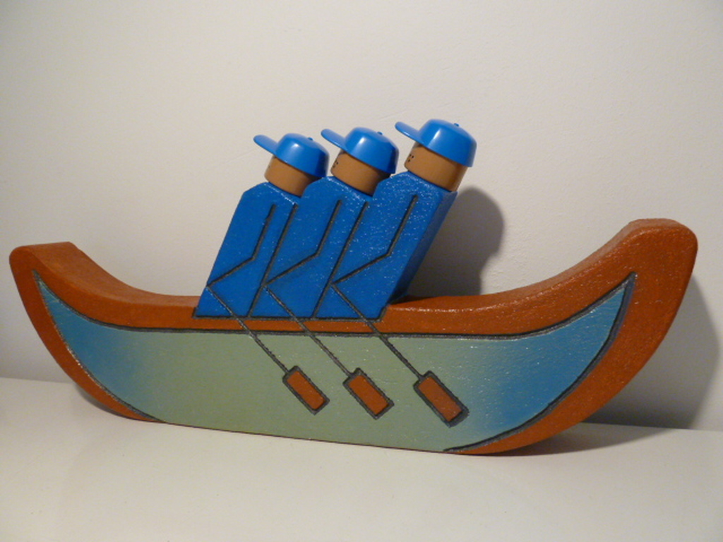 Stenen relief “Roeiteam-één verhinderd” kopen? Bied vanaf 1!