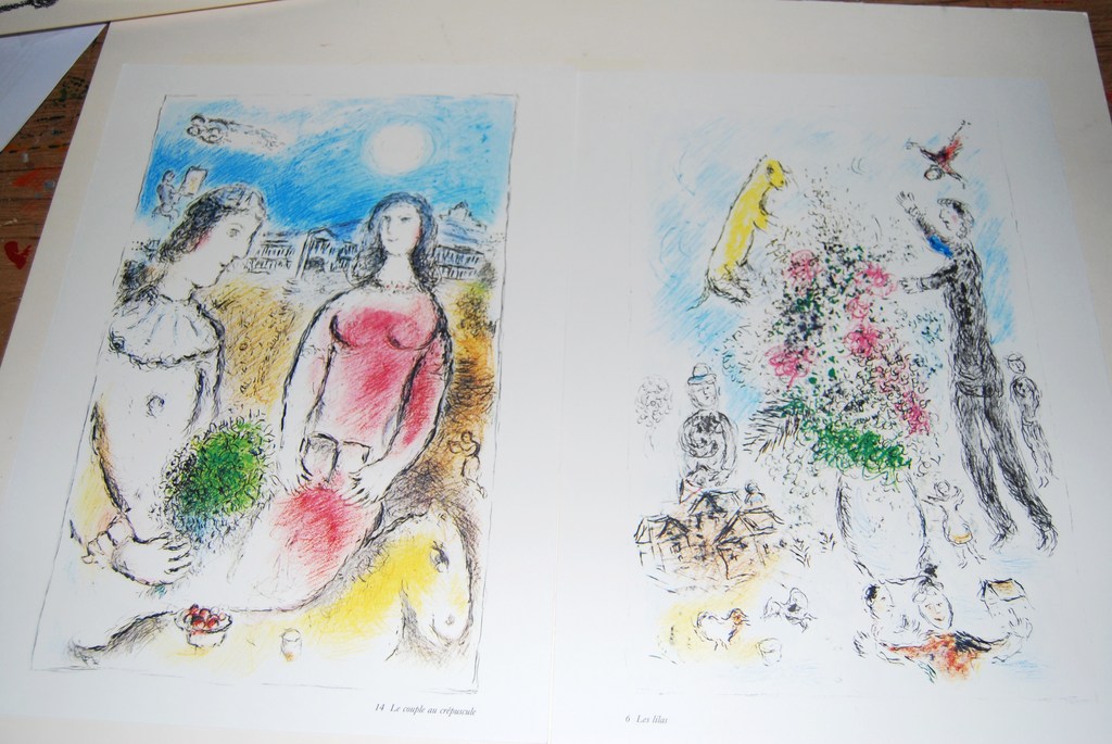 Chagall, 2 litho's uit Derriere le Miroir 246, 1981 kopen? Bied vanaf 40!