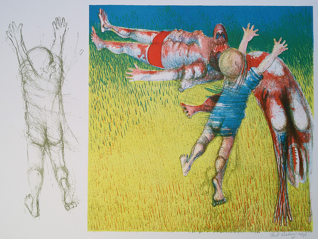 Aat Verhoog - Zondag, litho verkocht voor € 50!