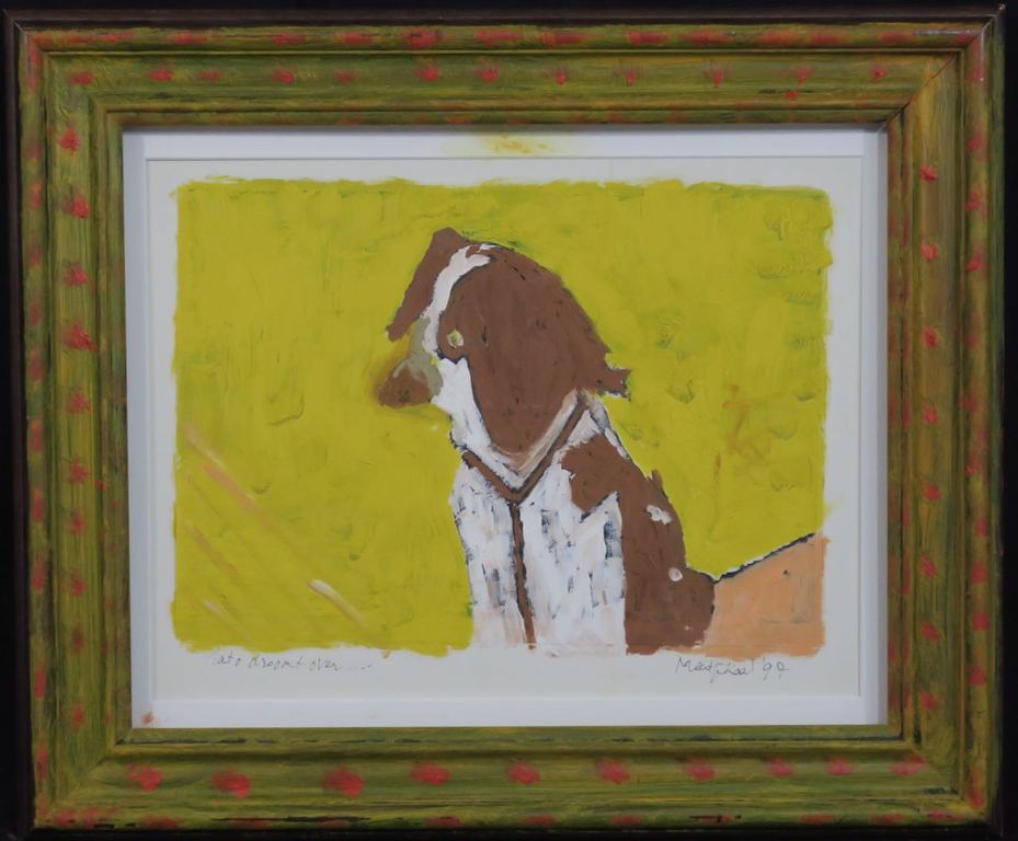 Meertje Kaal: Olieverf op papier, Plato droomt over.. - Ingelijst kopen? Bied vanaf 1!