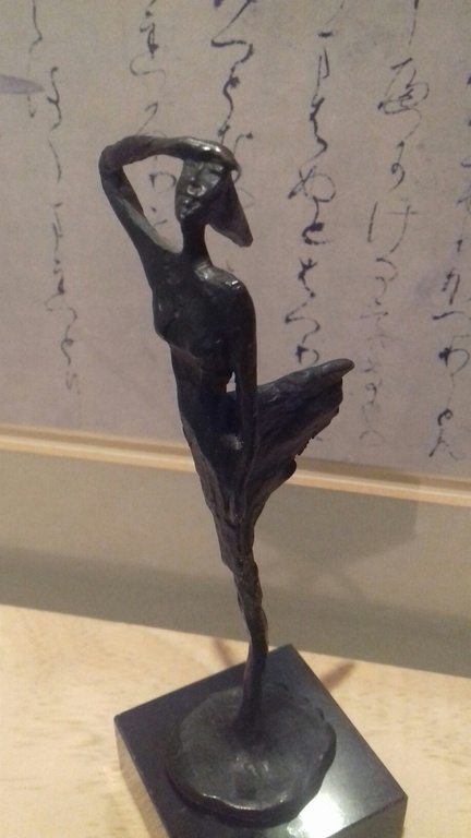 Verbronsde sculptuur * KIJK NAAR DE TOEKOMST *  kopen? Bied vanaf 26!