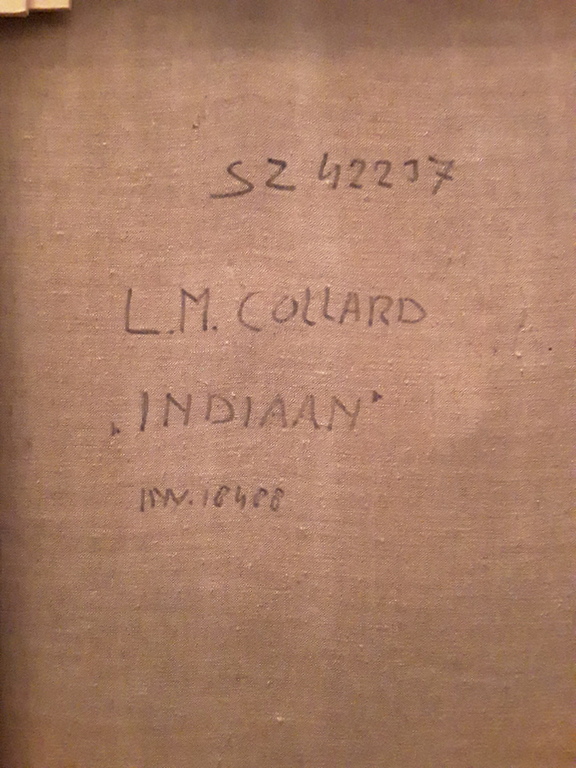 Leo Collard - Leo Collard,indiaan,olie op doek kopen? Bied vanaf 1!