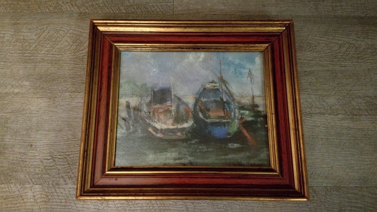 Onbekende kunstenaar, Pastel, Marine kopen? Bied vanaf 1!