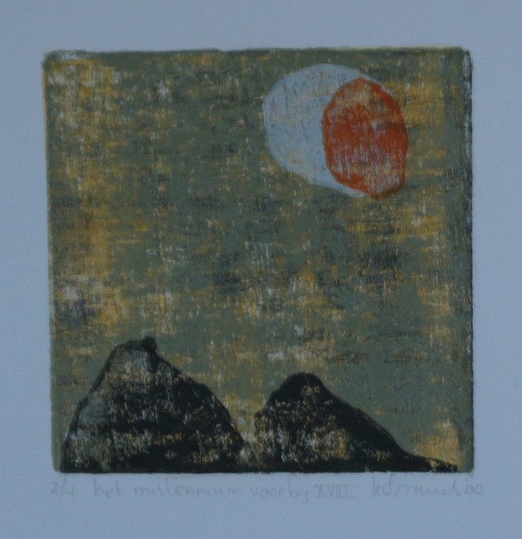 Onbekende kunstenaar - serie van 3 etsen - het millenium voorbij kopen? Bied vanaf 10!
