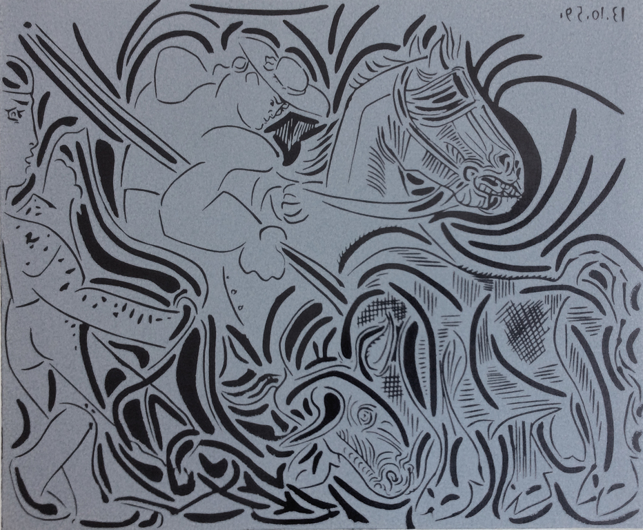 Pablo Picasso - Pique - linodruk S.P.A.D.E.M. 1962 kopen? Bied vanaf 89!