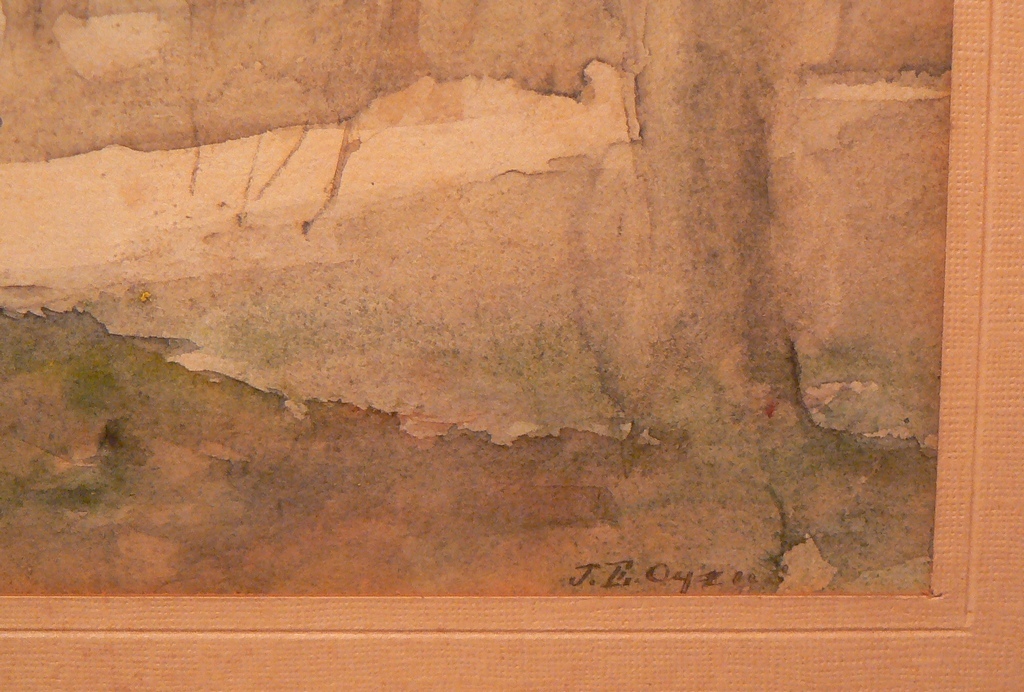 Joan Elias Oyens (1844-1897)  --  Aquarel  -- Bosgezicht kopen? Bied vanaf 30!