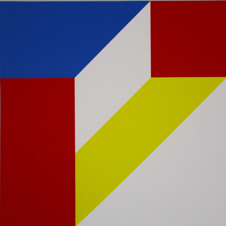 Bob Bonies. Giclee -Geometrische compositie- 2016. verkocht voor € 135!