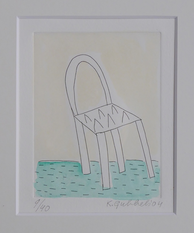 KLaas Gubbels: ingekleurde ets uit 2004 kopen? Bied vanaf 170!