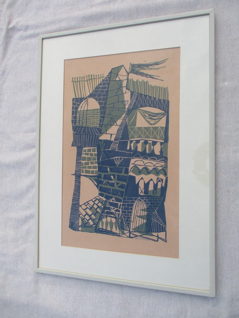 Gras Heyen: Houtgravure, Zonder titel kopen? Bied vanaf 45!