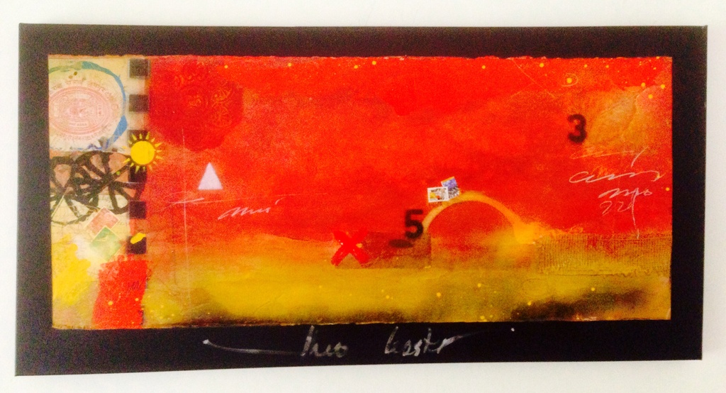 Theo koster, gemengde techniek, good day sunshine. verkocht voor € 122!