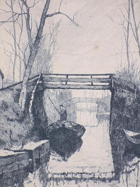 Jan Sirks, Punterende boer in Giethoorn, Ets kopen? Bied vanaf 45!