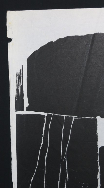 Guillaume Le Roy: Houtsnede op Rijstpapier, Z.T. (Abstracte compositie) kopen? Bied vanaf 35!