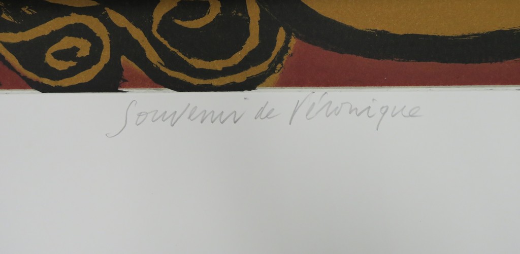 Corneille: Ets en Aquatint, Souvenir de Veronique (Zeer groot!) kopen? Bied vanaf 550!