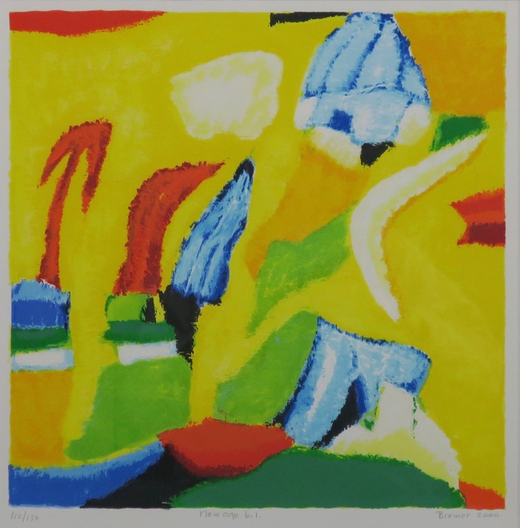 Saskia Bremer: Zeefdruk, New age b.1. - Ingelijst kopen? Bied vanaf 20!