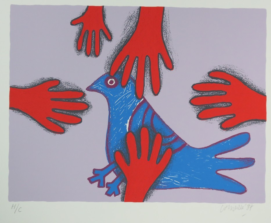 Corneille: Zeefdruk, L'oiseau protege kopen? Bied vanaf 80!