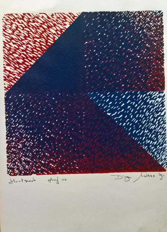 Digna Weiss - Digna Weiss, houtsnede, abstract kopen? Bied vanaf 10!