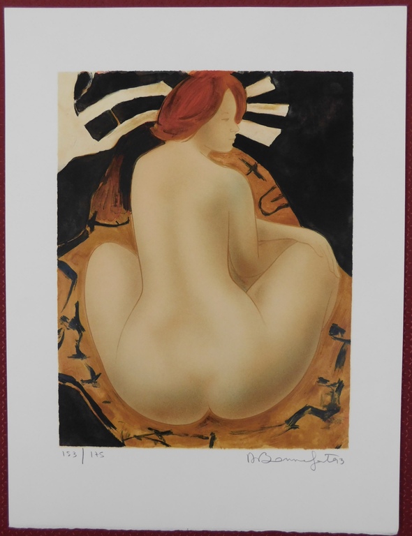 Alain Bonnefoit - Kleurenlitho - Suite Nus: Cheveux Rouge kopen? Bied vanaf 50!