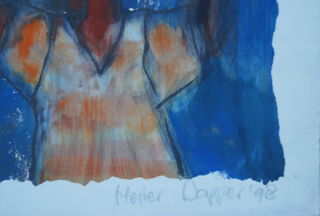 Heste van Dapperen - gesigneerde monoprint zeefdruk -  "the battle" kopen? Bied vanaf 1!