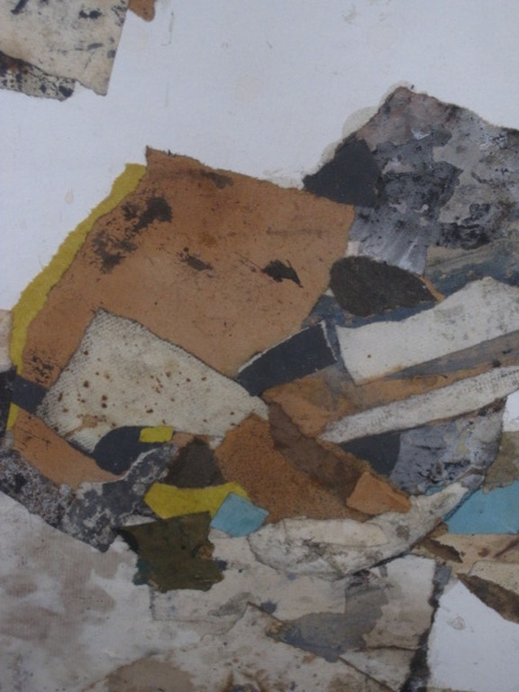 Zeldzame gemengde techniek Collage uit de serie "Schroot op tafel" 1962 gesignee kopen? Bied vanaf 1!