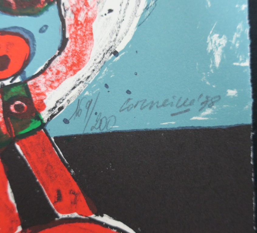 Corneille: Portfolio met 4 losse zeefdrukken + boek, Aujourd'hui kopen? Bied vanaf 250!