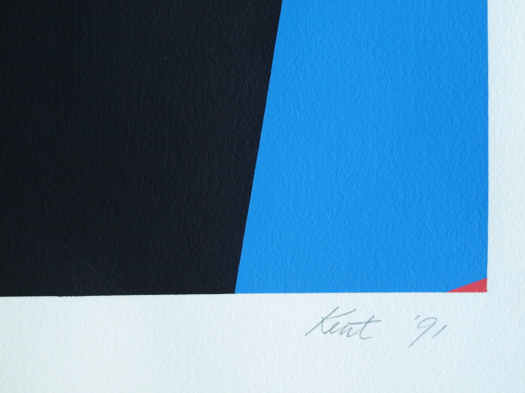 Nigel Kent : Acrylverf op papier – Serial Painting # 42 – gesigneerd - 1991 kopen? Bied vanaf 40!