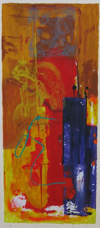 Piotr Konkel: Litho, The Gatekeeper - Ingelijst verkocht voor € 70!