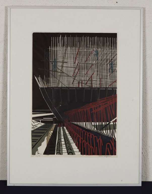 Toon Wegner - Toon Wegner - Linosnede - 1=1 verkocht voor € 50!