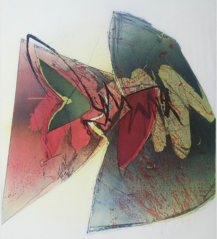 Hans Vredegoor - Harmonisch abstract, ets kopen? Bied vanaf 35!