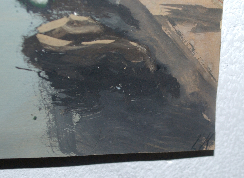 Fraaie gouache van Rotterdam - ingelijst - gesigneerd L.K. kopen? Bied vanaf 50!