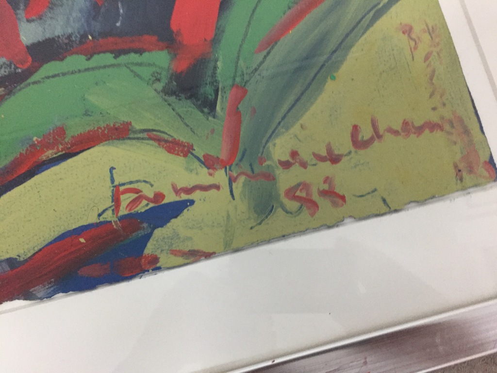 Dominique Chan acryl op papier. Gesigneerd. kopen? Bied vanaf 1!