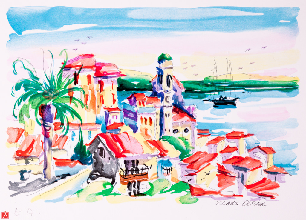 Zladku Oliver | Villefranche | E.A. Handgesigneerd kopen? Bied vanaf 39!
