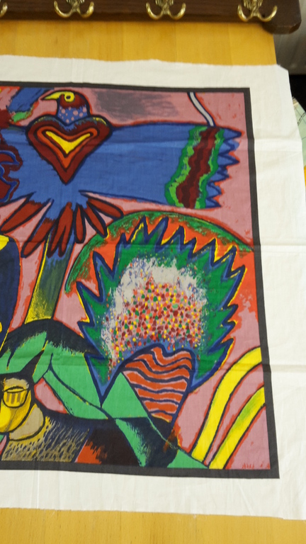 cornellie printing on silk Cornellie Guilaume Beverloo former cobra artist  kopen? Bied vanaf 20!