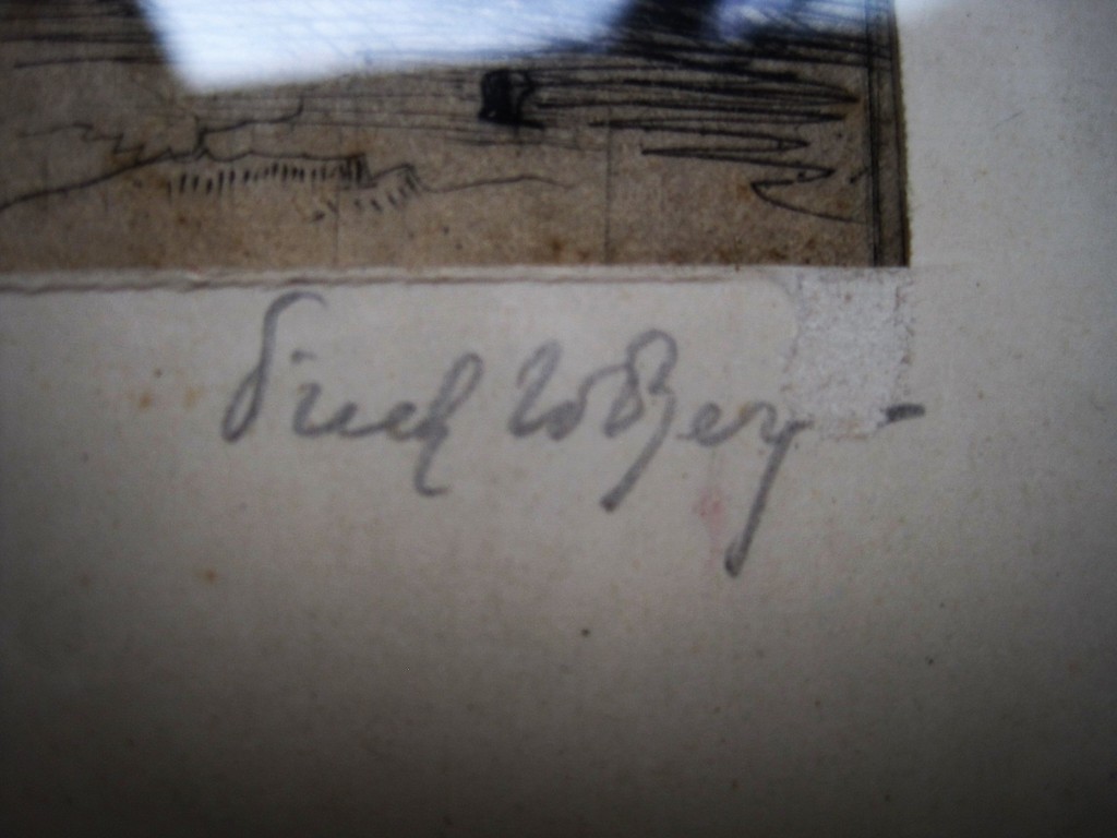 Vroege fraaie droge naald Duo Ets van de "Laatste Fauvist" Freek vd Berg   kopen? Bied vanaf 1!