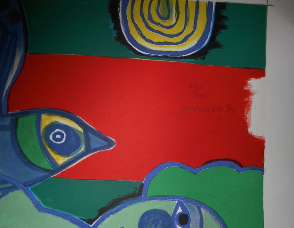 Corneille: Handgesigneerde zeefdruk, Ouverture Sur L'éte, 1981 kopen? Bied vanaf 250!