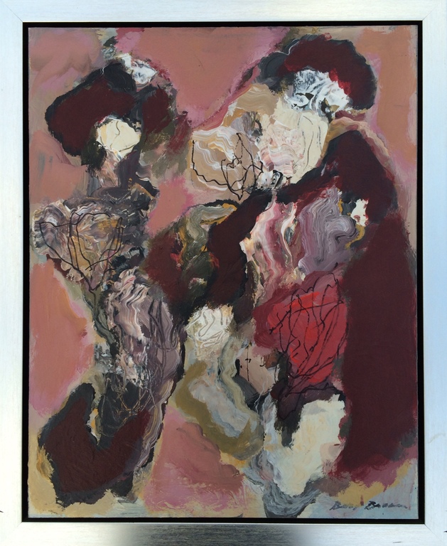 Bert Braam: Acryl op hout, Compositie kopen? Bied vanaf 255!