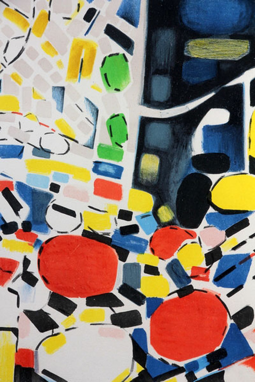 Litho van Jacques Lagrange uit 1957 - gesigneerd en gedateerd - oplage 75 stuks kopen? Bied vanaf 75!