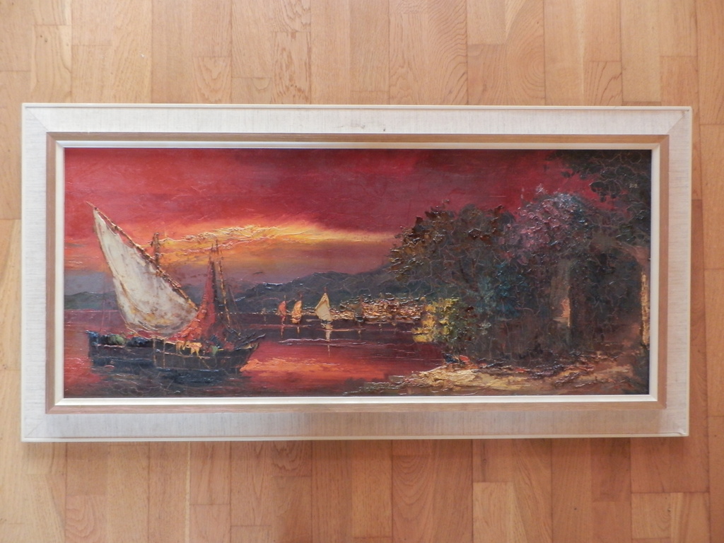 PETER BROUWER Groot schilderij Olieverf op doek ITALIAANS LANDSCHAP kopen? Bied vanaf 35!